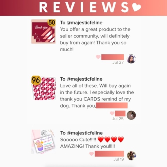 96 Posh Packaging Sticker Labels 2" Round Poshmark - Picture 2 of 3